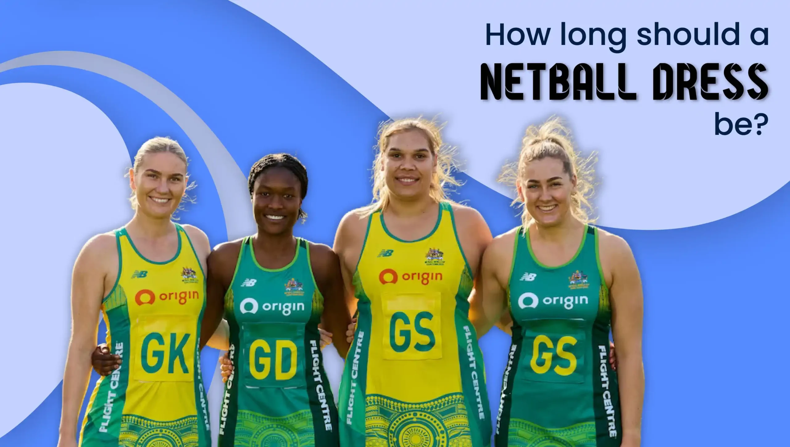 How long should a netball dress be